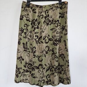 JM COLLECTIONS 2PCS SKIRT SET FLORAL SKIRT SET WOMEN'S PLUS SIZE 14